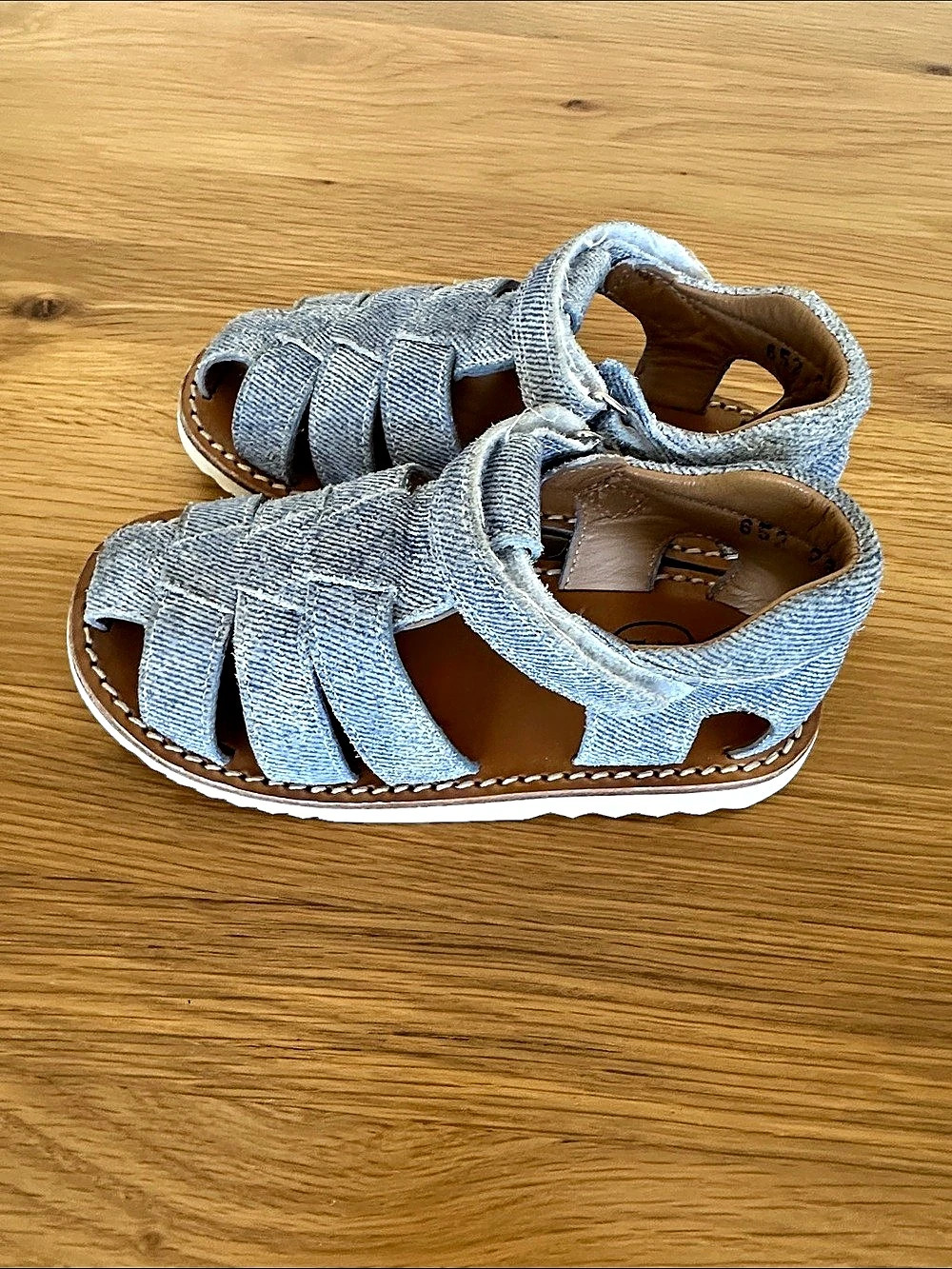 Pom D'Api Kids Sandals Blue & White US 8.5 / EU 26
